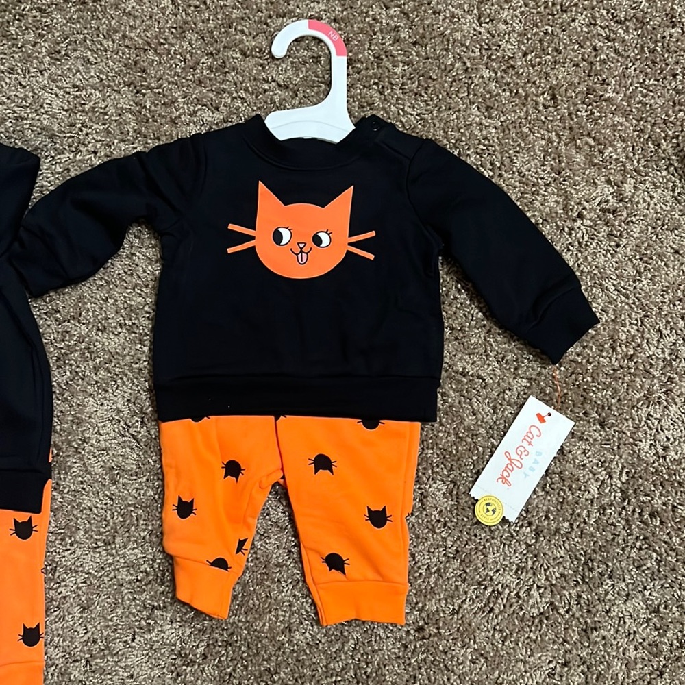 Cat and Jack Baby Kitty cat Halloween outfit NB & 3/6 m NWT